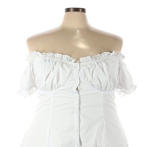 NWOT Pretty Little Thing White Blouse size 18